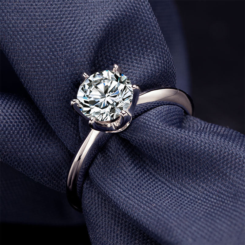 Eco-058: 1ct D VVS1 Classic Solitaire Lab-Grown Diamond Ring | 18K Gold | IGI Certified | Ecogemma