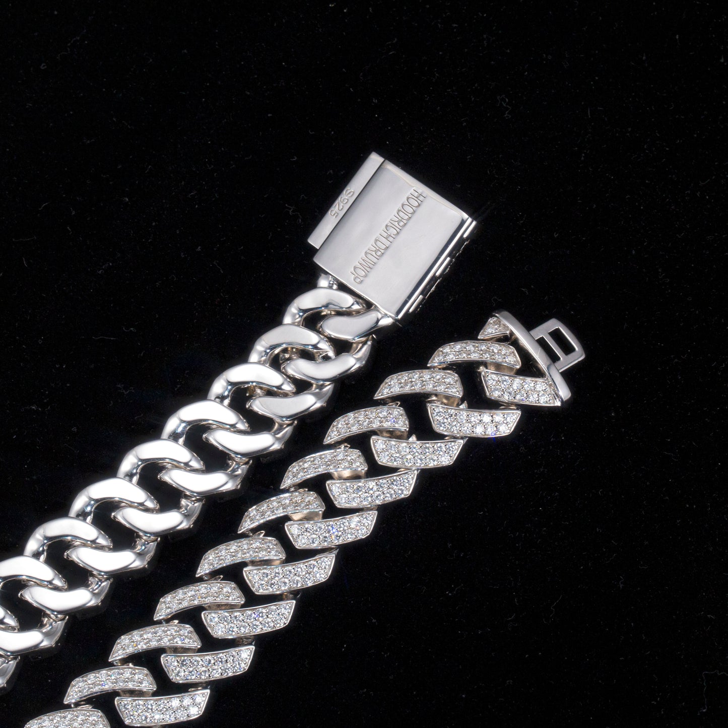 Econ-909 "Urban Ember" Lab-Grown Diamond Cuban Link Chain Necklace
