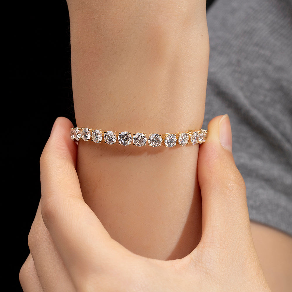 Ecob-626 | Élan Éternel Lab Diamond Tennis Bracelet in 18K Gold