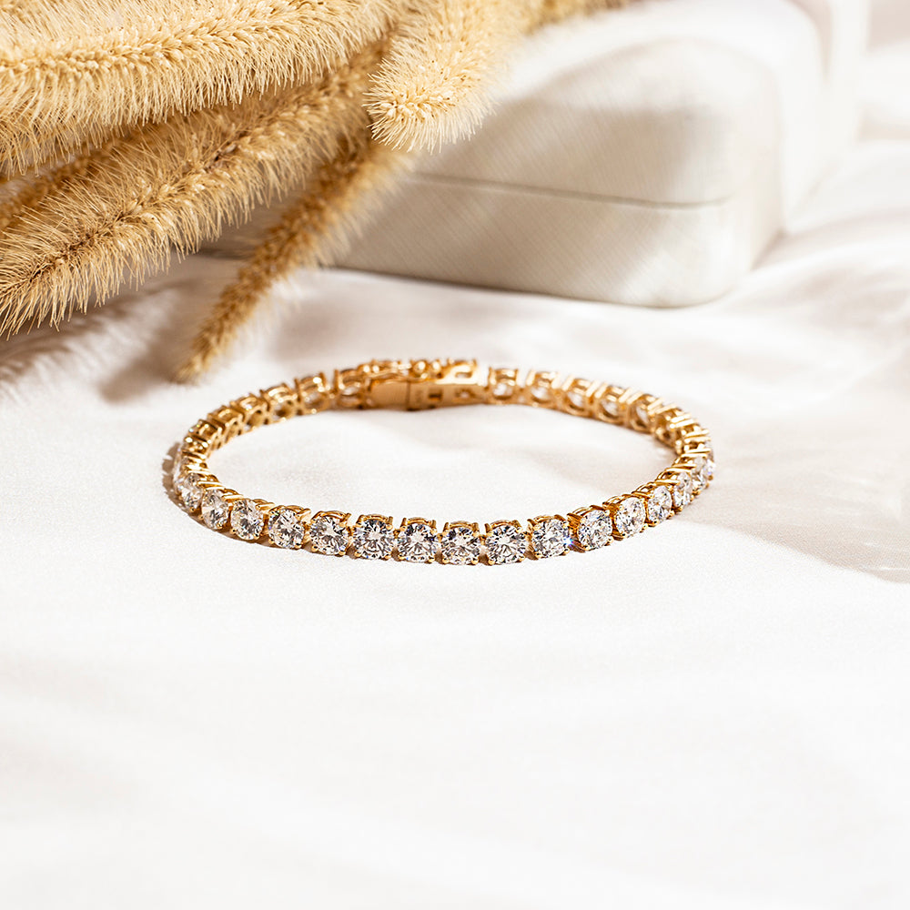 Ecob-626 | Élan Éternel Lab Diamond Tennis Bracelet in 18K Gold
