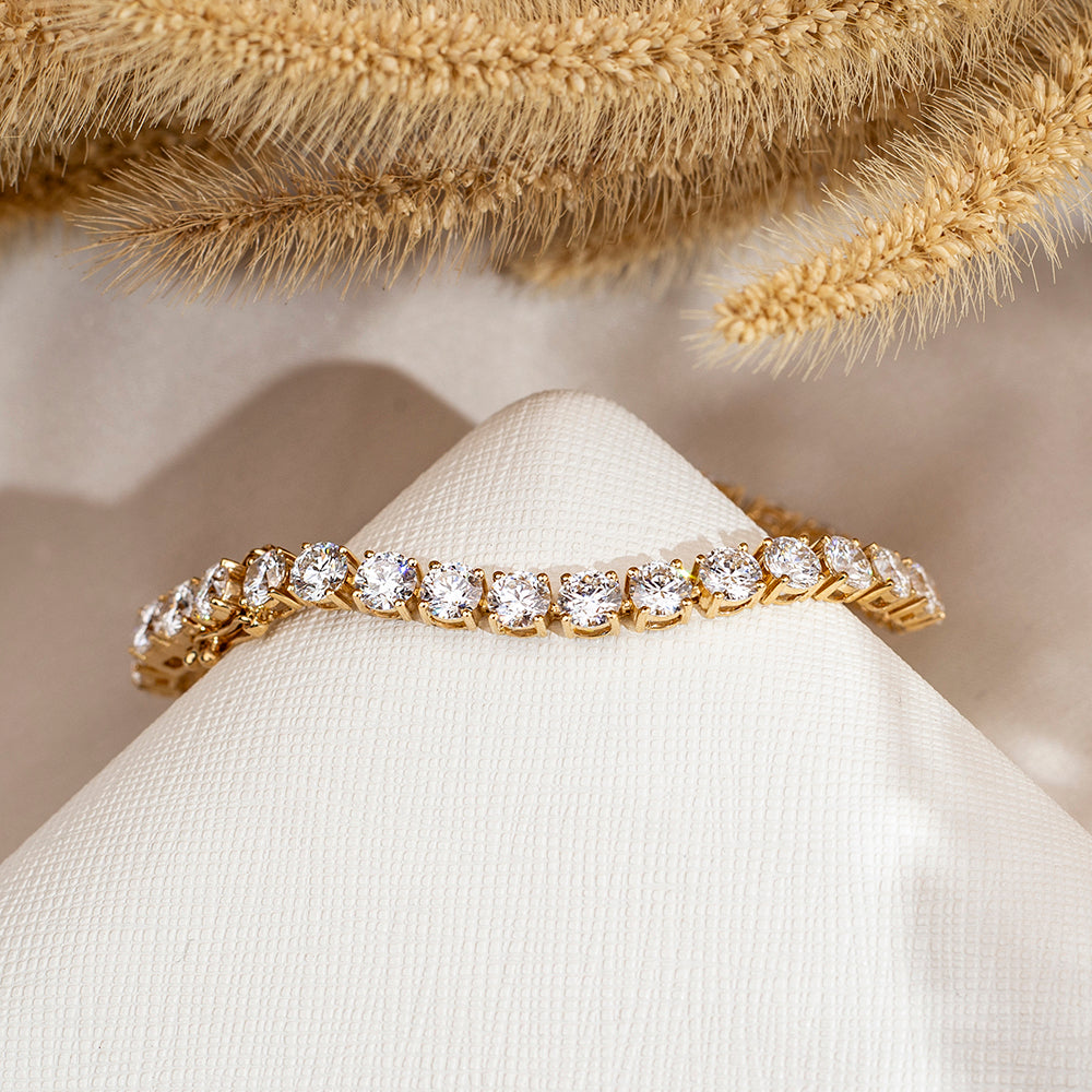 Ecob-626 | Élan Éternel Lab Diamond Tennis Bracelet in 18K Gold