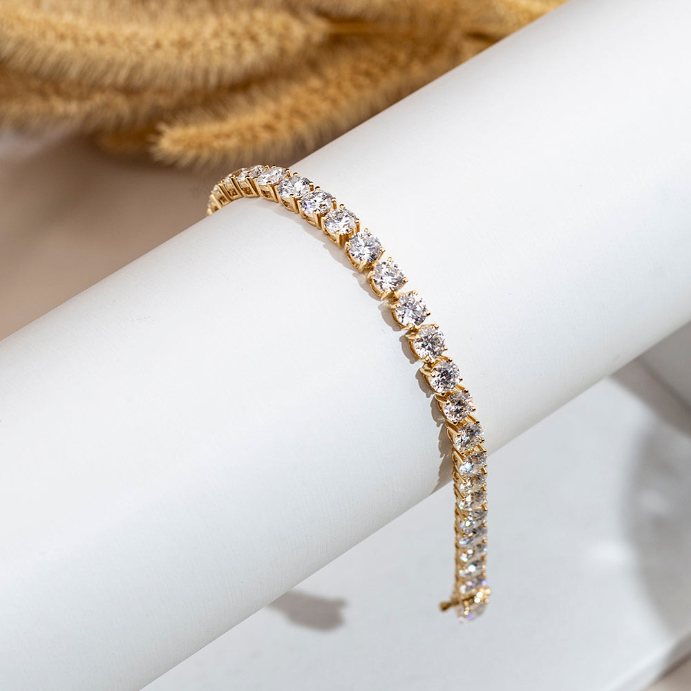 Ecob-626 | Élan Éternel Lab Diamond Tennis Bracelet in 18K Gold