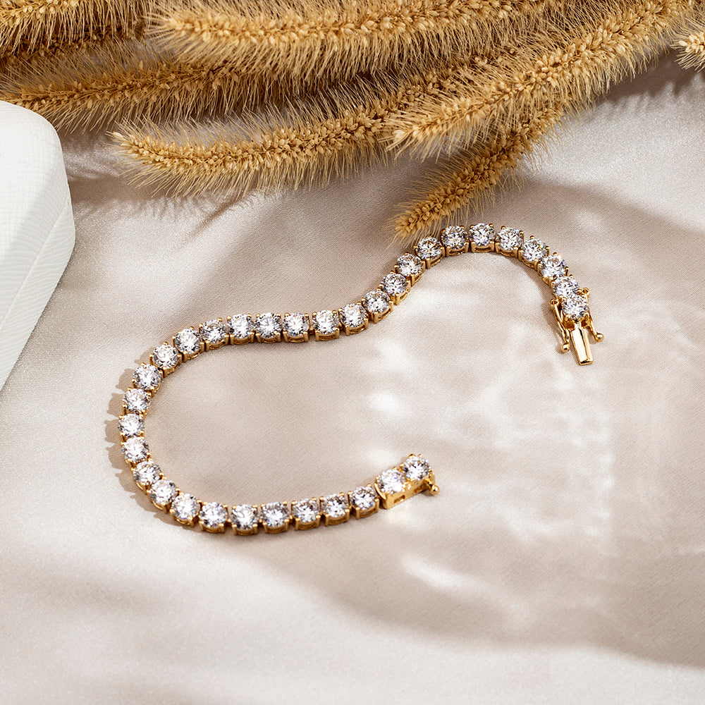 Ecob-626 | Élan Éternel Lab Diamond Tennis Bracelet in 18K Gold