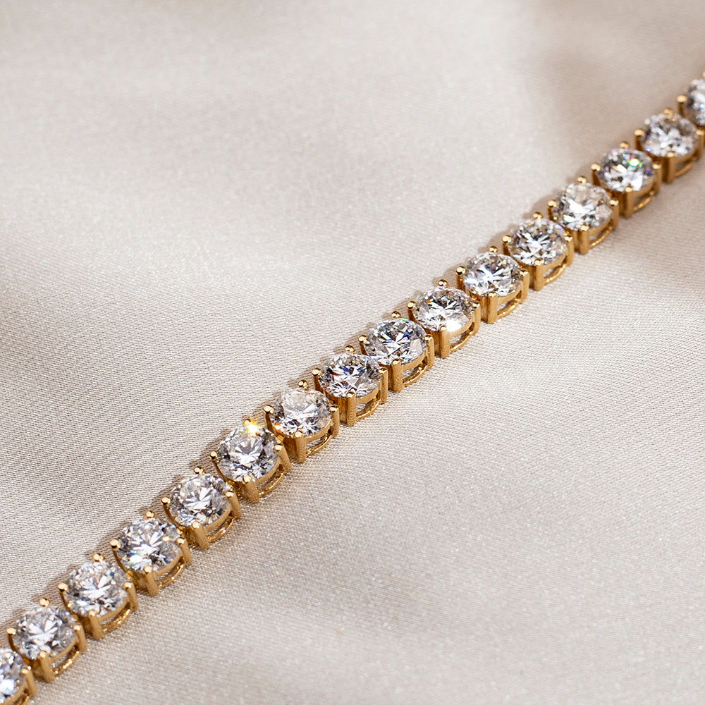 Ecob-626 | Élan Éternel Lab Diamond Tennis Bracelet in 18K Gold