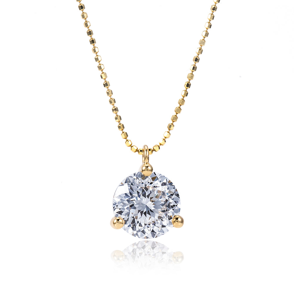 Econ-893 — The Golden Pulse Lab Diamond Pendant | Ethical Luxury