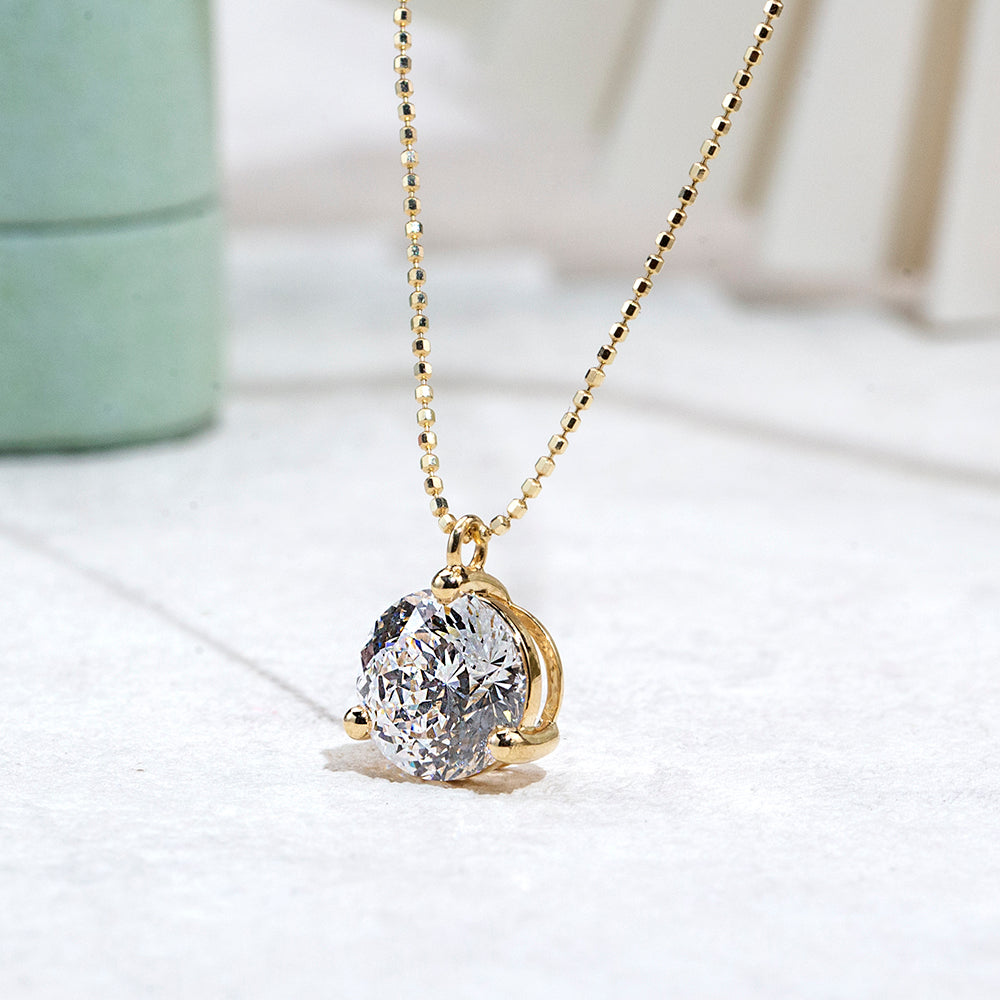 Econ-893 — The Golden Pulse Lab Diamond Pendant | Ethical Luxury