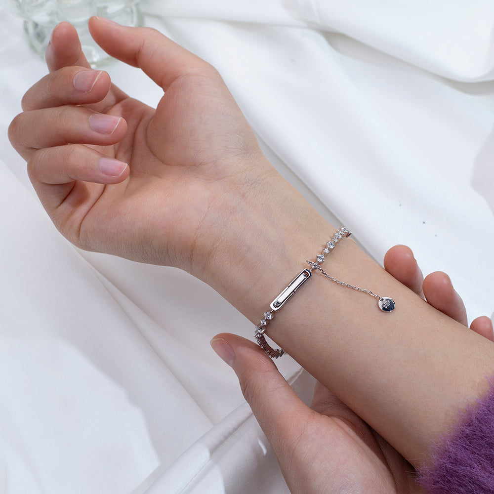 Ecob-631 | Lueur Élégante Lab Diamond Bracelet in 18K Gold