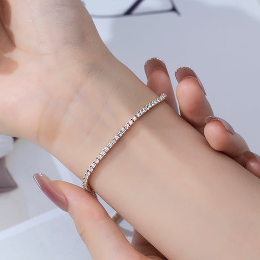 Ecob-564 "River of Light" Lab-Grown Diamond Tennis Bracelet