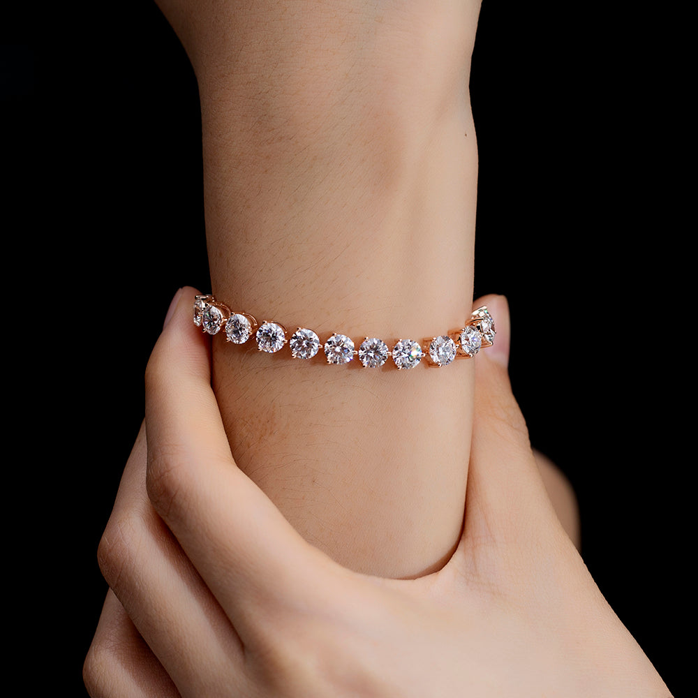 Ecob-619 | Éclat Eternel Lab Diamond Tennis Bracelet in 18K Gold