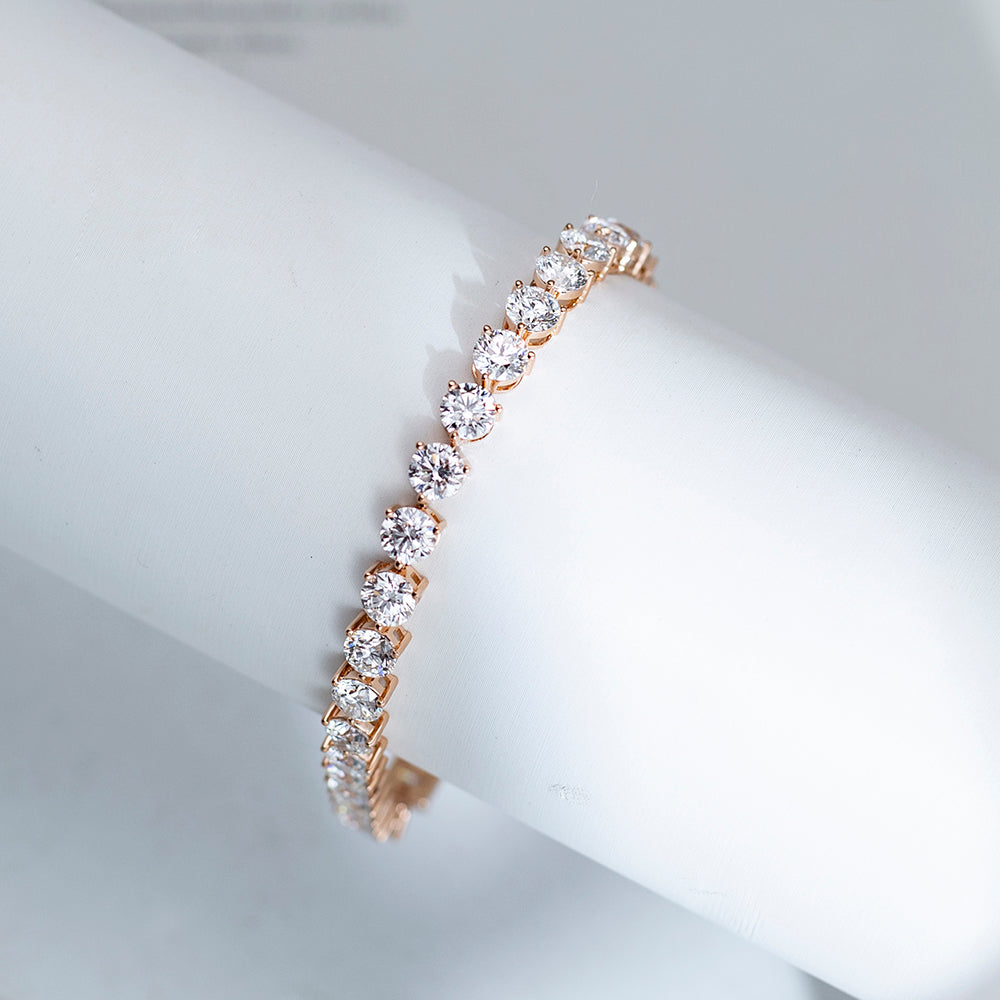 Ecob-619 | Éclat Eternel Lab Diamond Tennis Bracelet in 18K Gold