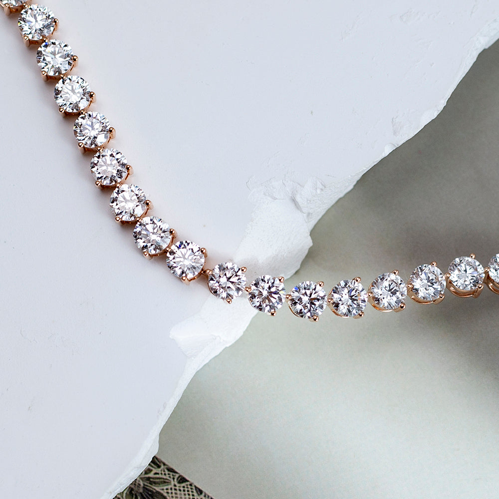 Ecob-619 | Éclat Eternel Lab Diamond Tennis Bracelet in 18K Gold