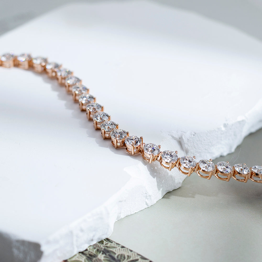 Ecob-619 | Éclat Eternel Lab Diamond Tennis Bracelet in 18K Gold