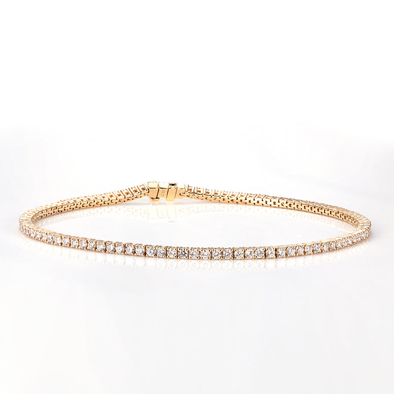 Ecob-564 "River of Light" Lab-Grown Diamond Tennis Bracelet