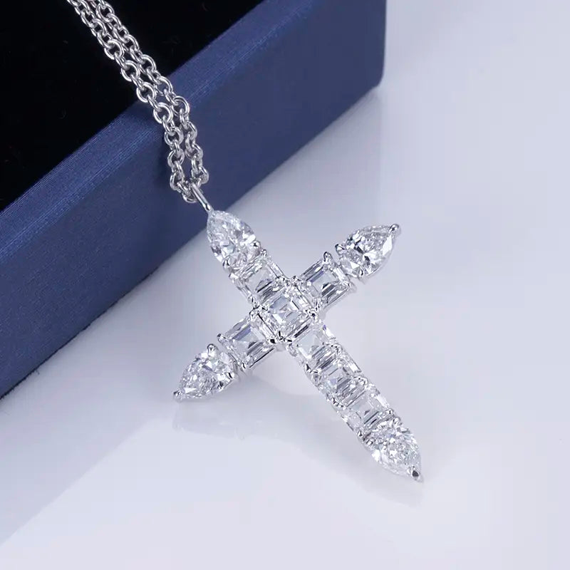 Econ-001 — The Sacred Geometry Lab Diamond Cross Pendant