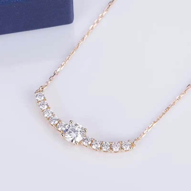 Econ-525 — The Arc of Radiance Lab Diamond Necklace