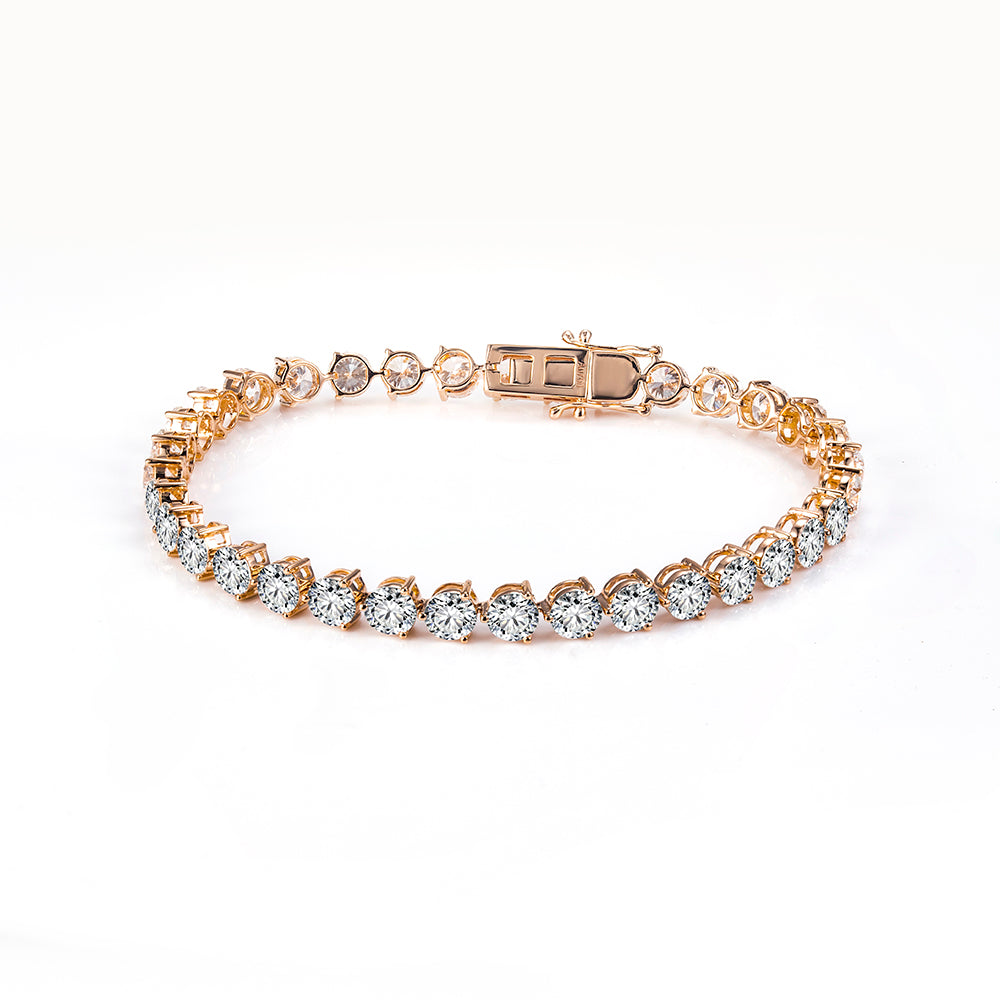 Ecob-619 | Éclat Eternel Lab Diamond Tennis Bracelet in 18K Gold
