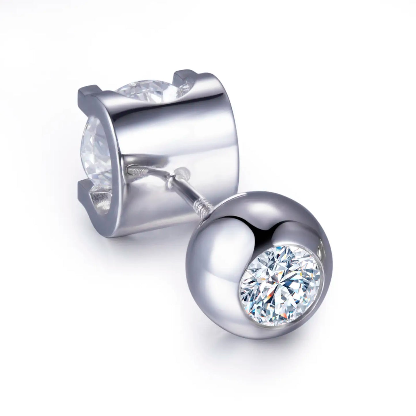 Ecoe-007 — The Pure Light Lab Diamond Stud Earrings
