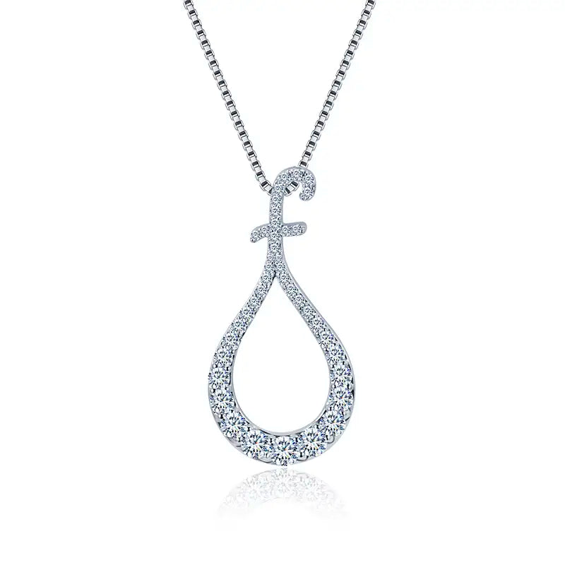 Econ-758 — The Whispered Flame Lab Diamond Pendant