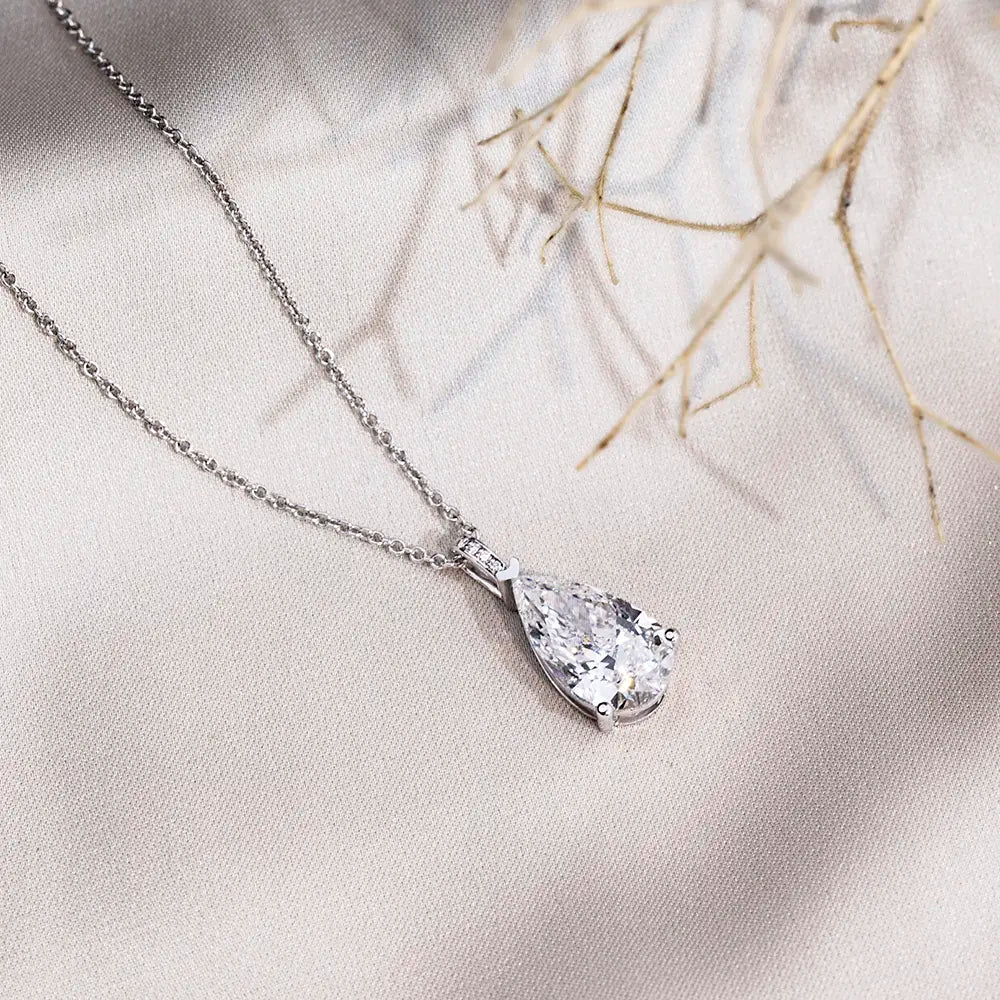 Econ-847 — The Light Within Lab Diamond Teardrop Pendant