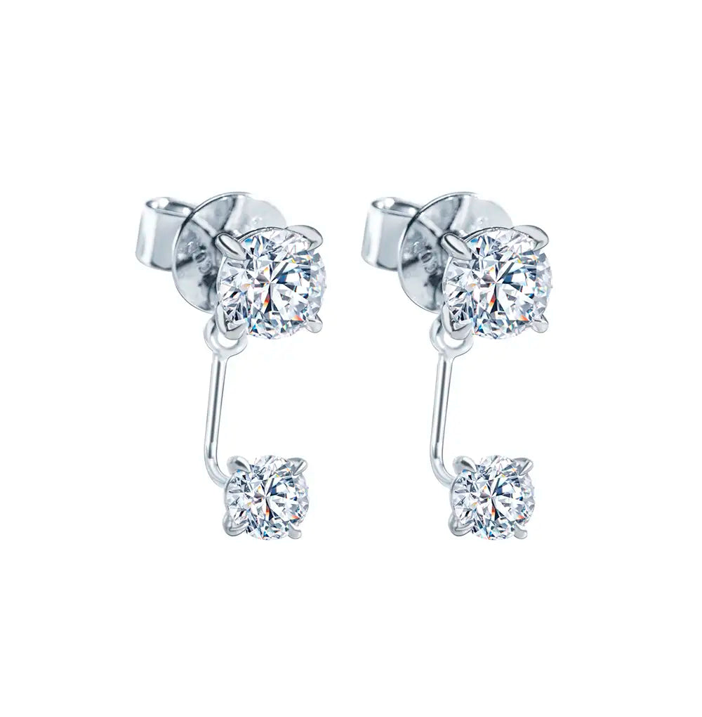 Ecoe-732 — The Twin Radiance Lab Diamond Drop Earrings