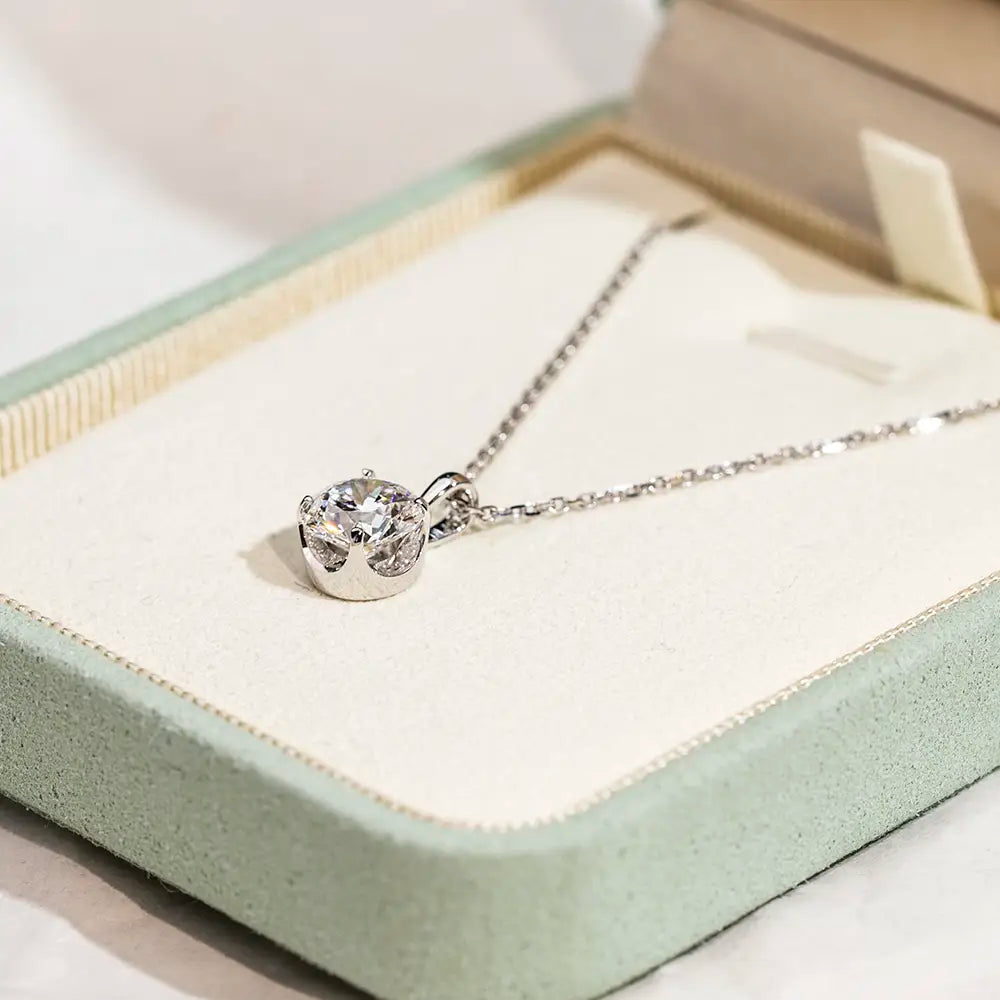 Econ-849 — The Whisper of Light Lab Diamond Pendant Necklace