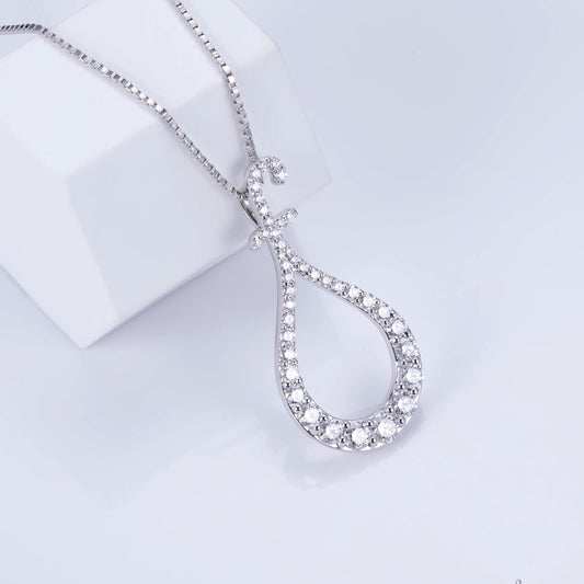 Econ-758 — The Whispered Flame Lab Diamond Pendant