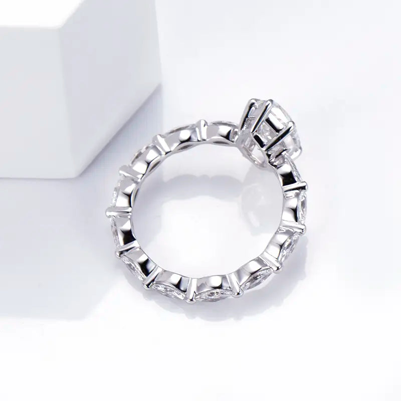 Eco-1326 | 18K White Gold 2.02CT Fancy-Shaped Lab-Grown Diamond Ring