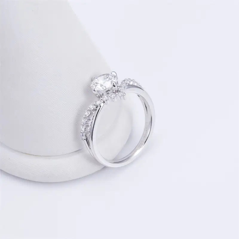 Eco-1450 1CT D VVS Lab-Grown Diamond Ring in PT950 Platinum