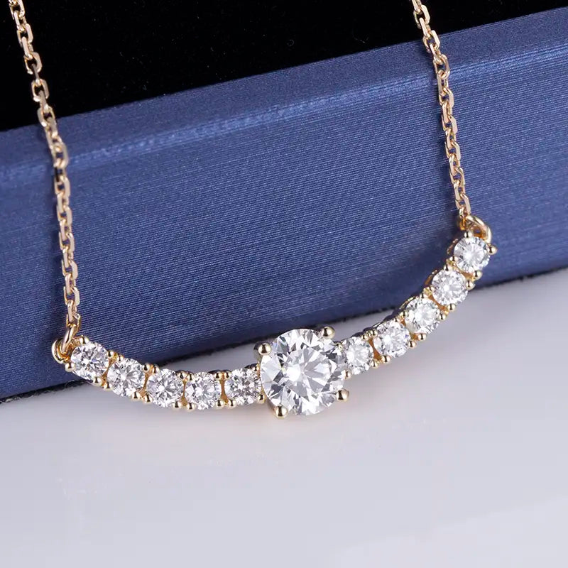 Econ-525 — The Arc of Radiance Lab Diamond Necklace