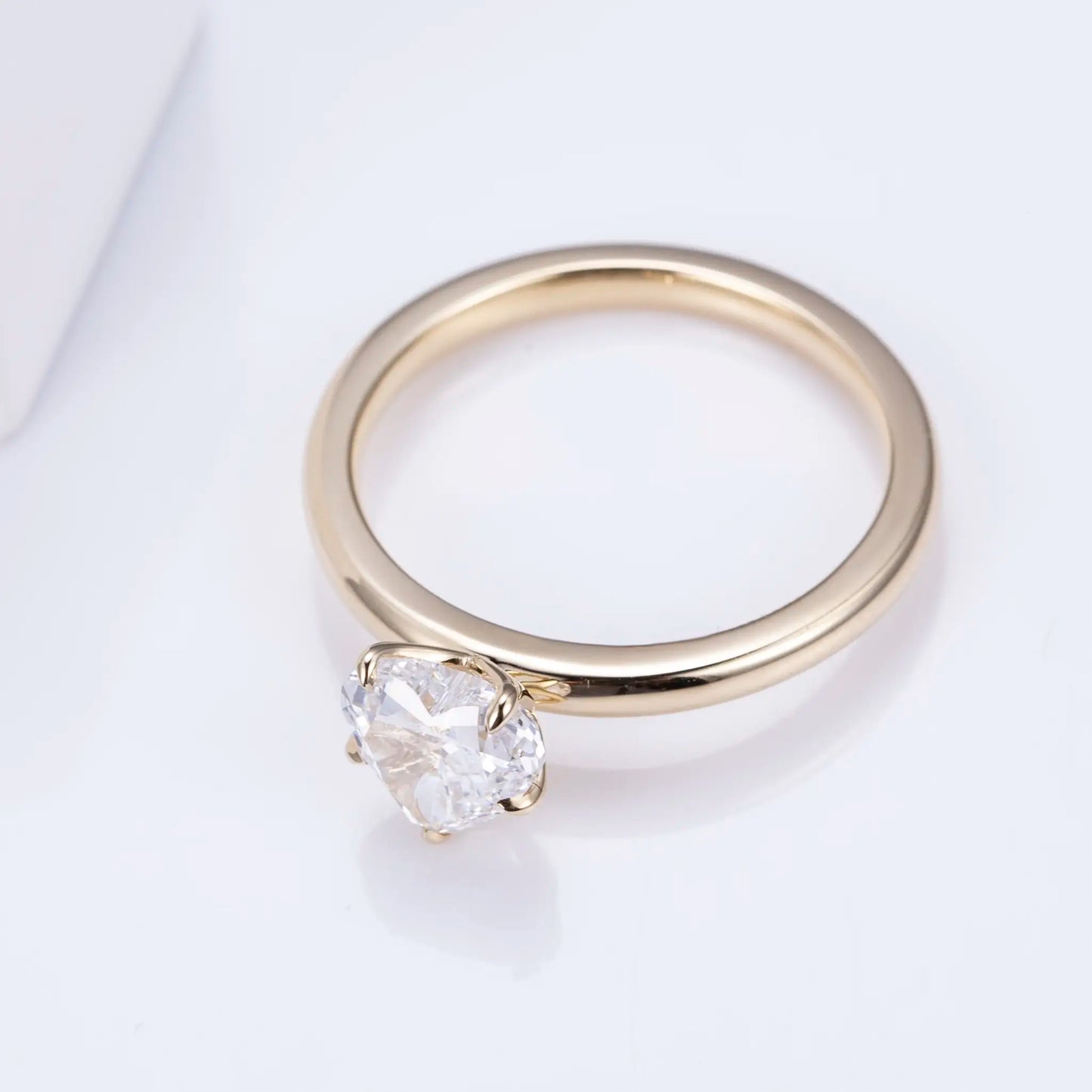 Eco-1357 1.03CT D VS1 Lab-Grown Diamond Solitaire Ring in 14K Gold – Custom by Ecogemma
