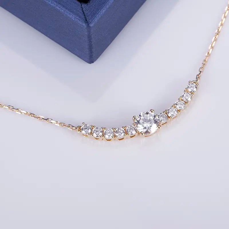 Econ-525 — The Arc of Radiance Lab Diamond Necklace