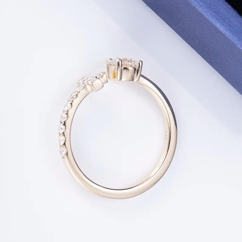 Eco-567 Customized Fashion Lab-Grown Diamond Ring in 18K Gold – Signature by Ecogemma