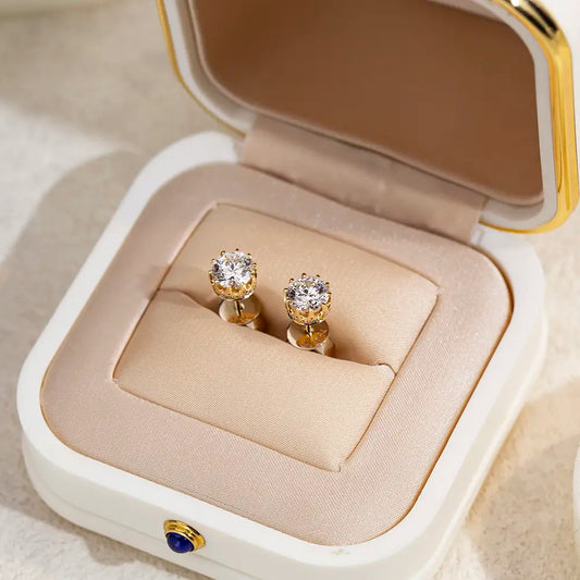 Ecoe-782 — The Royal Bloom Lab Diamond Stud Earrings