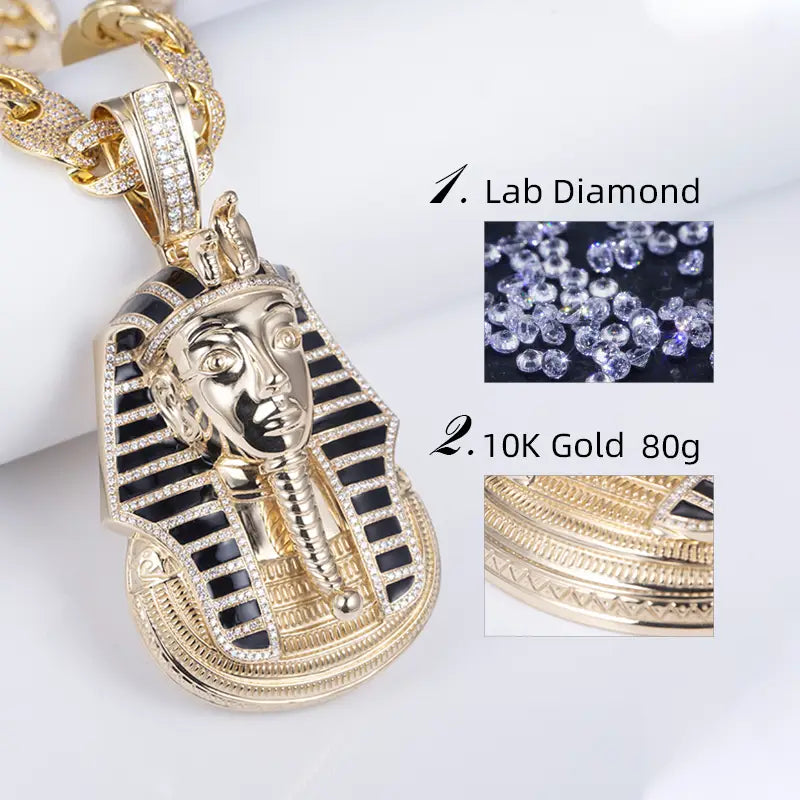Econ-003 — The Pharaoh's Legacy Lab Diamond Pendant