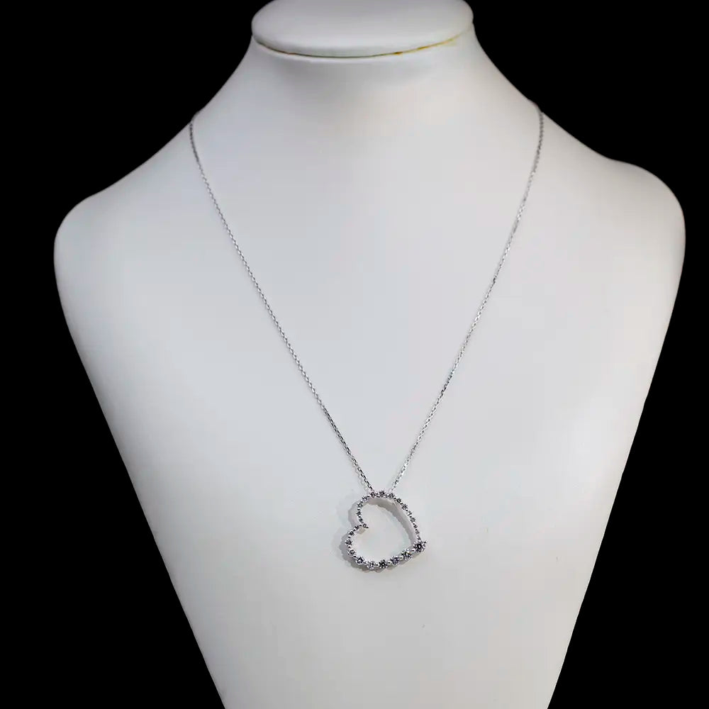 Econ-846 — The Heartline of Light Lab Diamond Pendant
