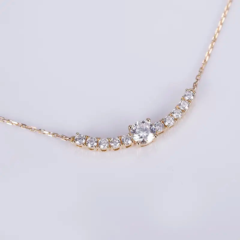 Econ-525 — The Arc of Radiance Lab Diamond Necklace