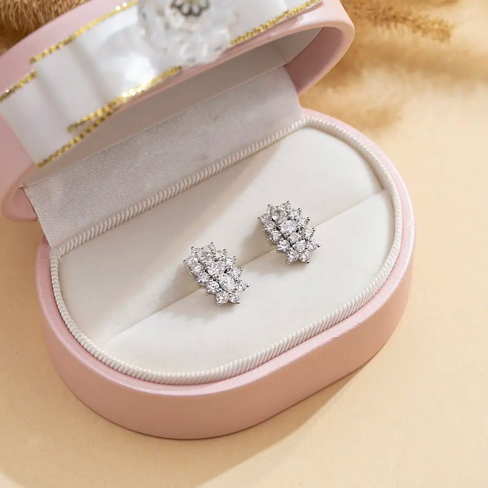 Ecoe-780 — The Celestial Arc Lab Diamond Cluster Earrings