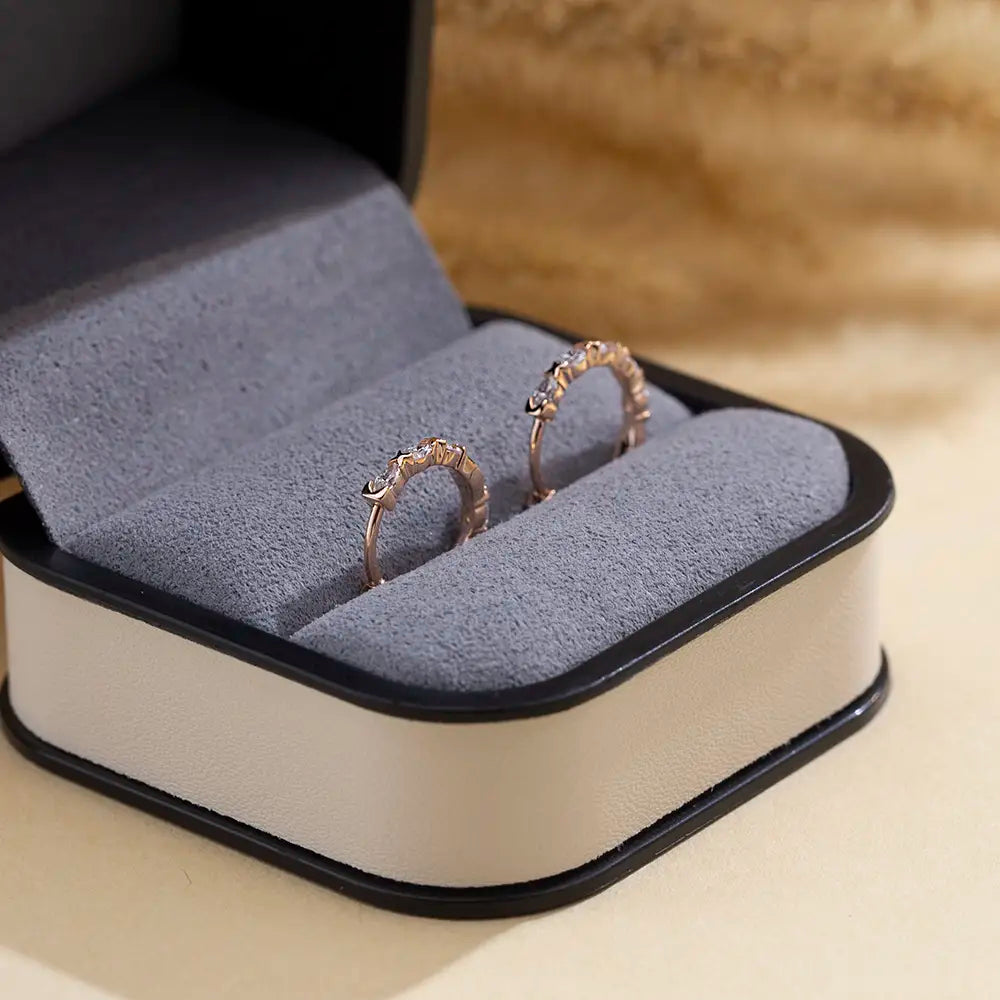Ecoe-781 — The Golden Orbit Lab Diamond Hoop Earrings