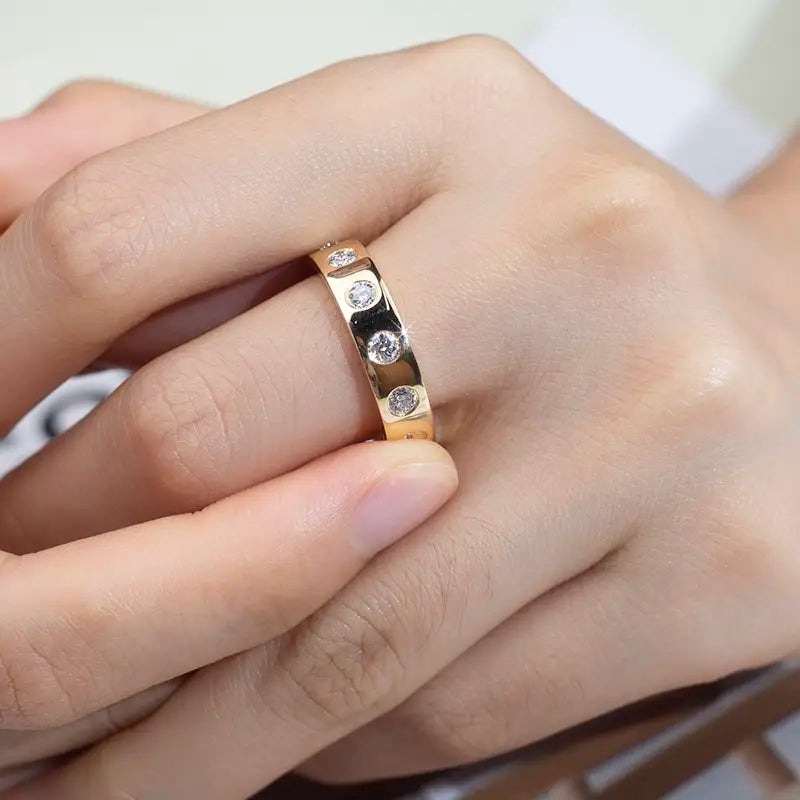 Eco-1347 | Custom 18K Lab Diamond Men’s Ring