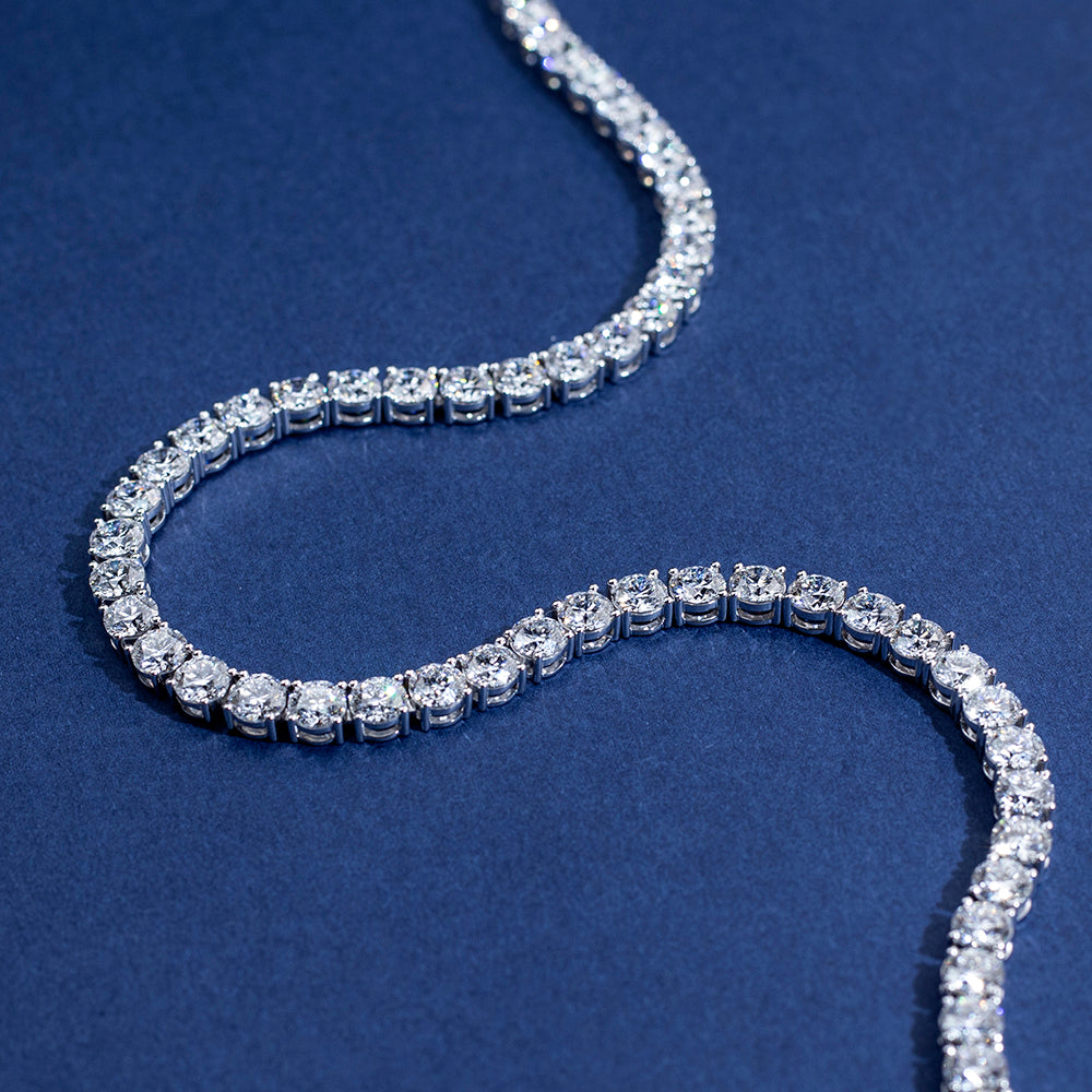 Econ-889 — The Eternal Line Lab Diamond Tennis Necklace