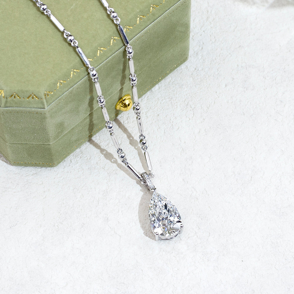 Econ-891 — The Celestial Drop Lab Diamond Pendant