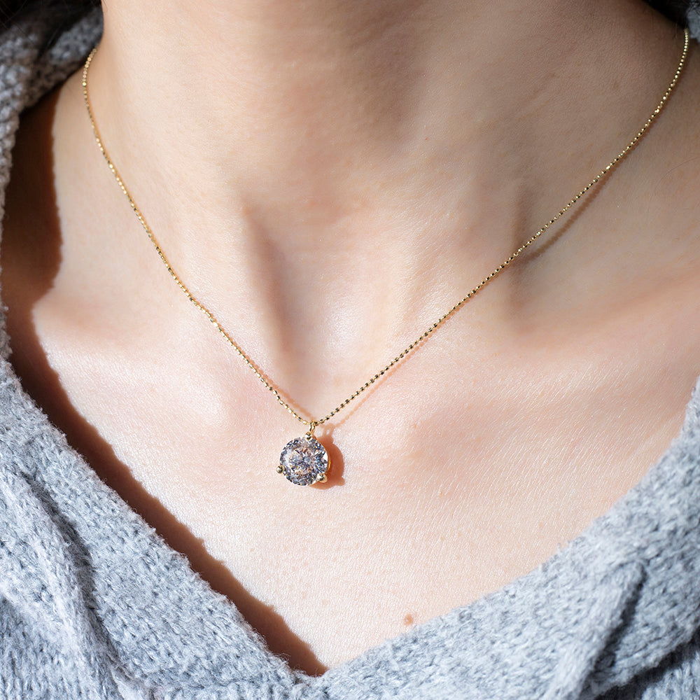 Econ-893 — The Golden Pulse Lab Diamond Pendant | Ethical Luxury