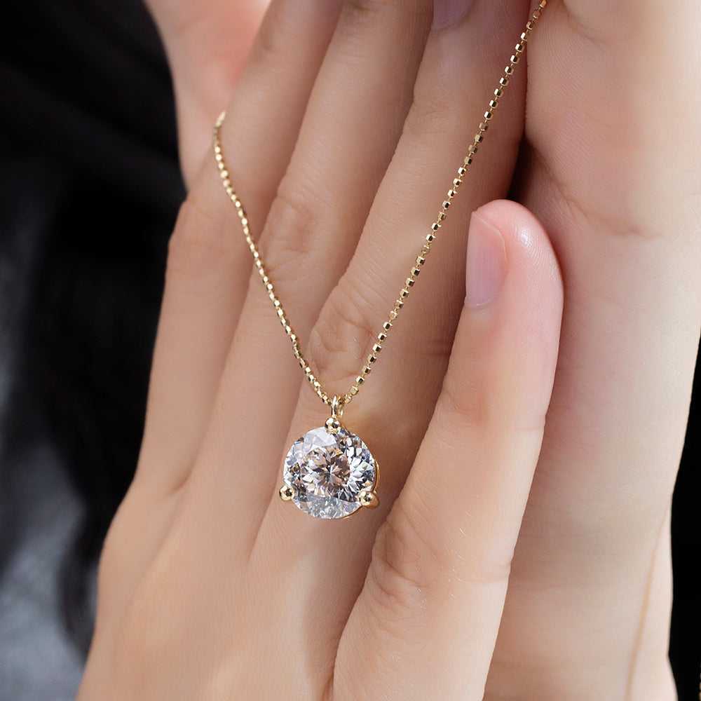 Econ-893 — The Golden Pulse Lab Diamond Pendant | Ethical Luxury