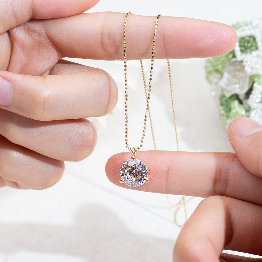 Econ-893 — The Golden Pulse Lab Diamond Pendant | Ethical Luxury