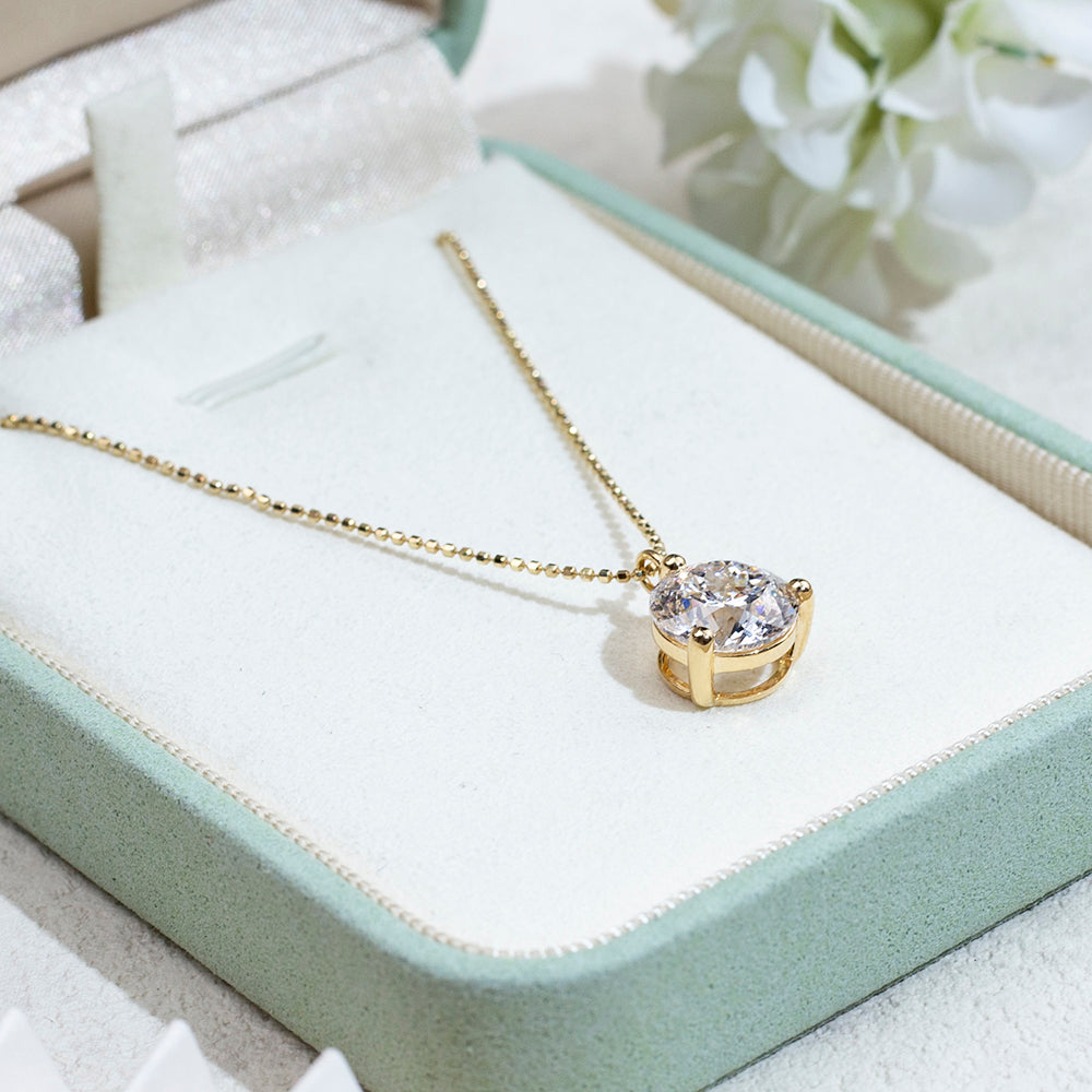 Econ-893 — The Golden Pulse Lab Diamond Pendant | Ethical Luxury