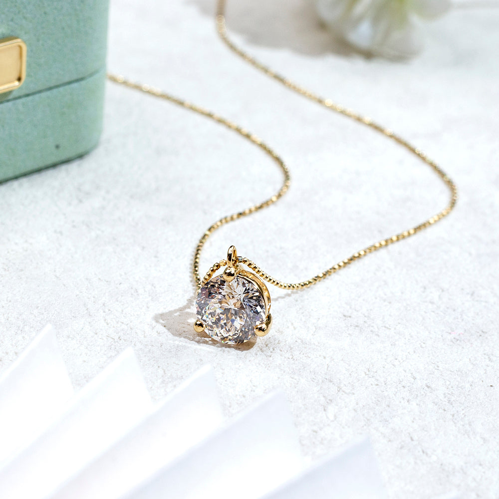 Econ-893 — The Golden Pulse Lab Diamond Pendant | Ethical Luxury