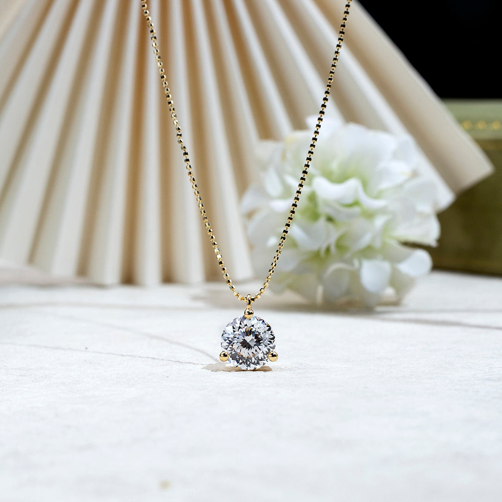 Econ-893 — The Golden Pulse Lab Diamond Pendant | Ethical Luxury