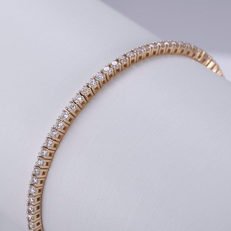 Ecob-564 "River of Light" Lab-Grown Diamond Tennis Bracelet