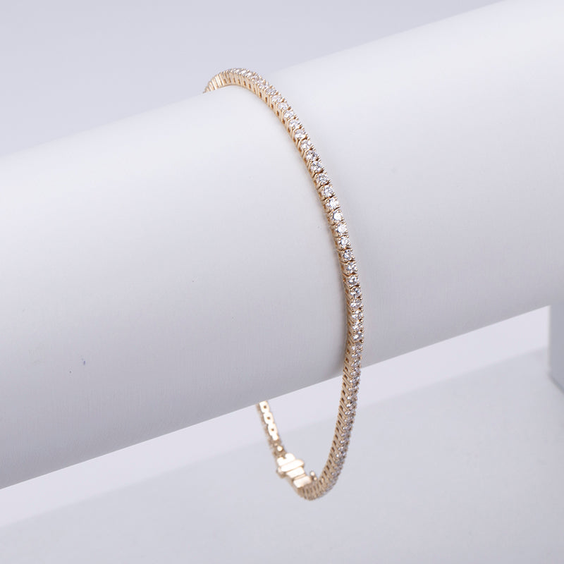 Ecob-564 "River of Light" Lab-Grown Diamond Tennis Bracelet