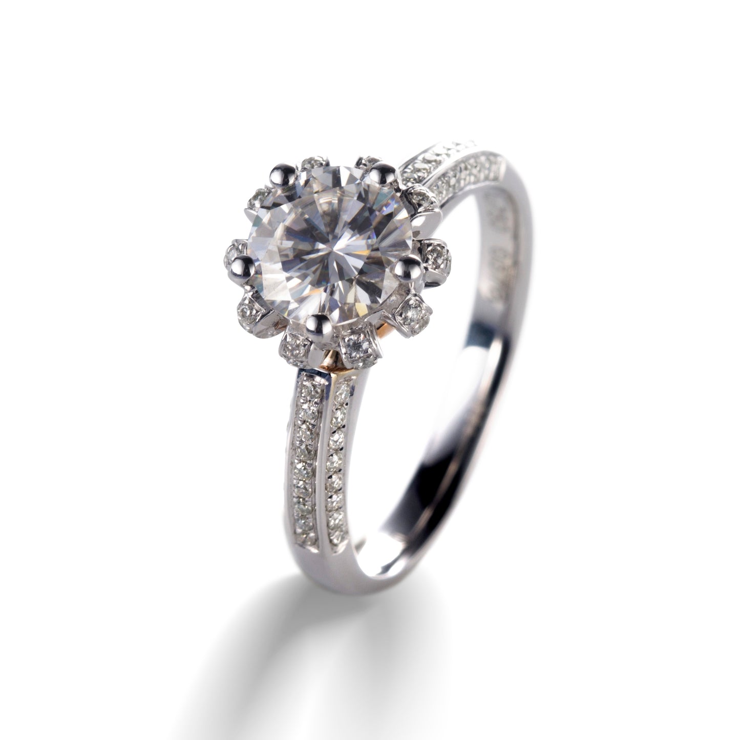 Eco-125 | 1.0ct D VVS1 Round-Cut Lab-Grown Diamond | 18K Rose Gold | IGI Certified